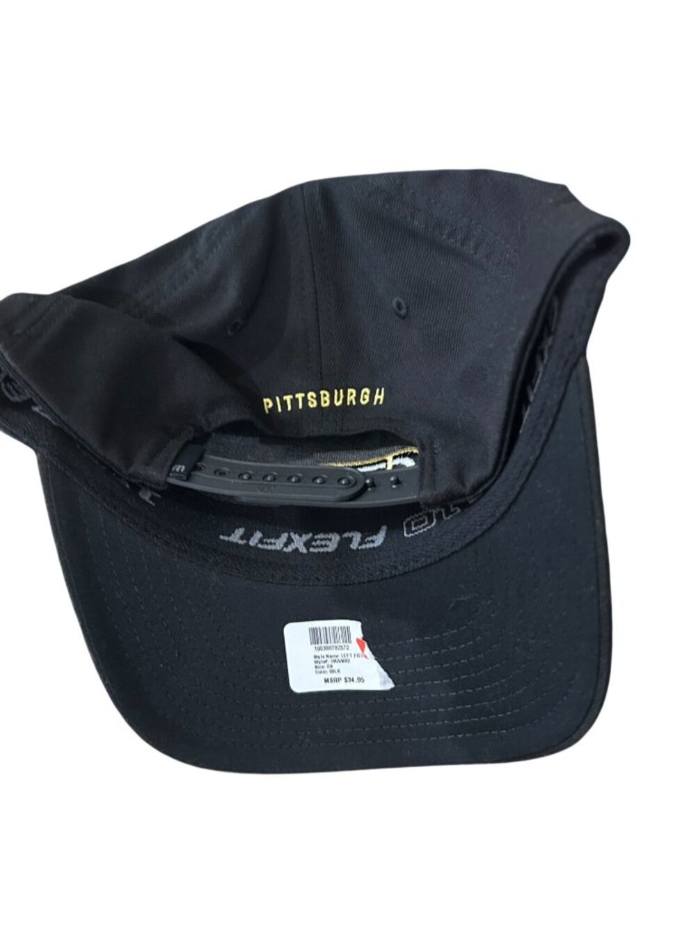 NWT Travis Mathew Snapback Hat With Pittsburgh Embroidery LogoFlexfit Tech One - Picture 2 of 3